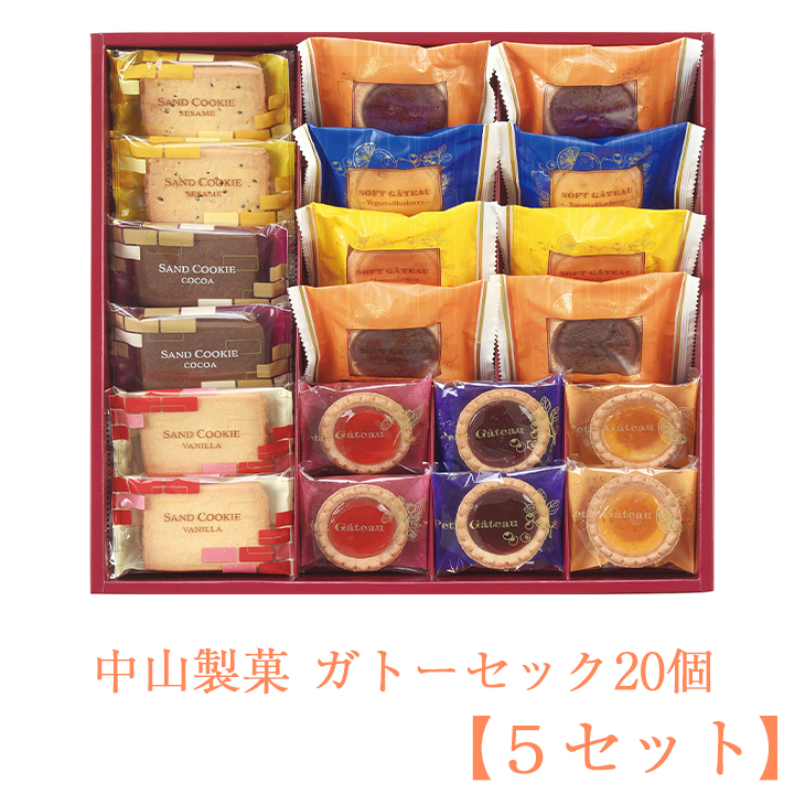 【単品購入可能】 中山製菓ガトーセック20個【５セット】SEG-20  ギフト［■倉出し■］