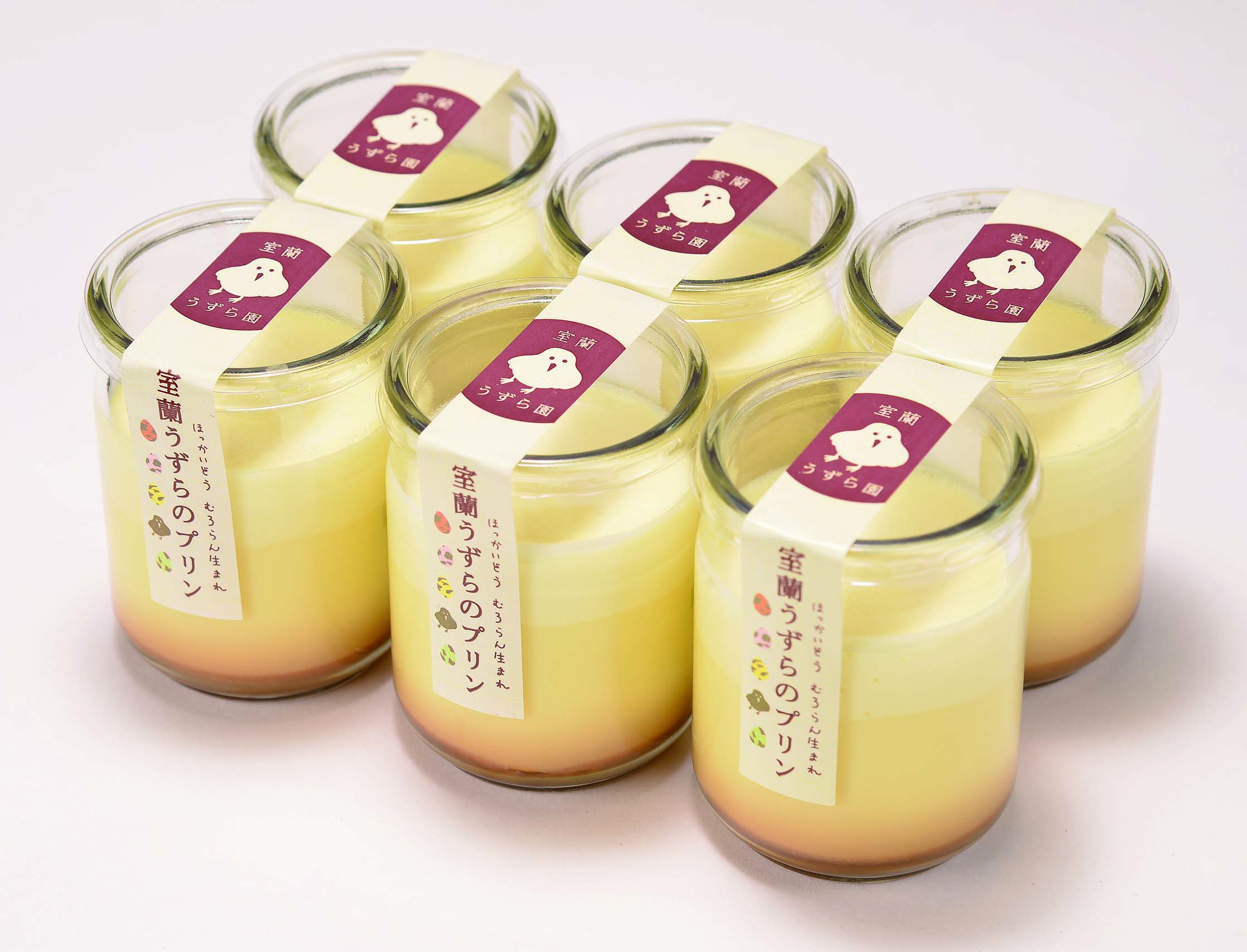 室蘭うずらのプリン(プレーン）６個セット