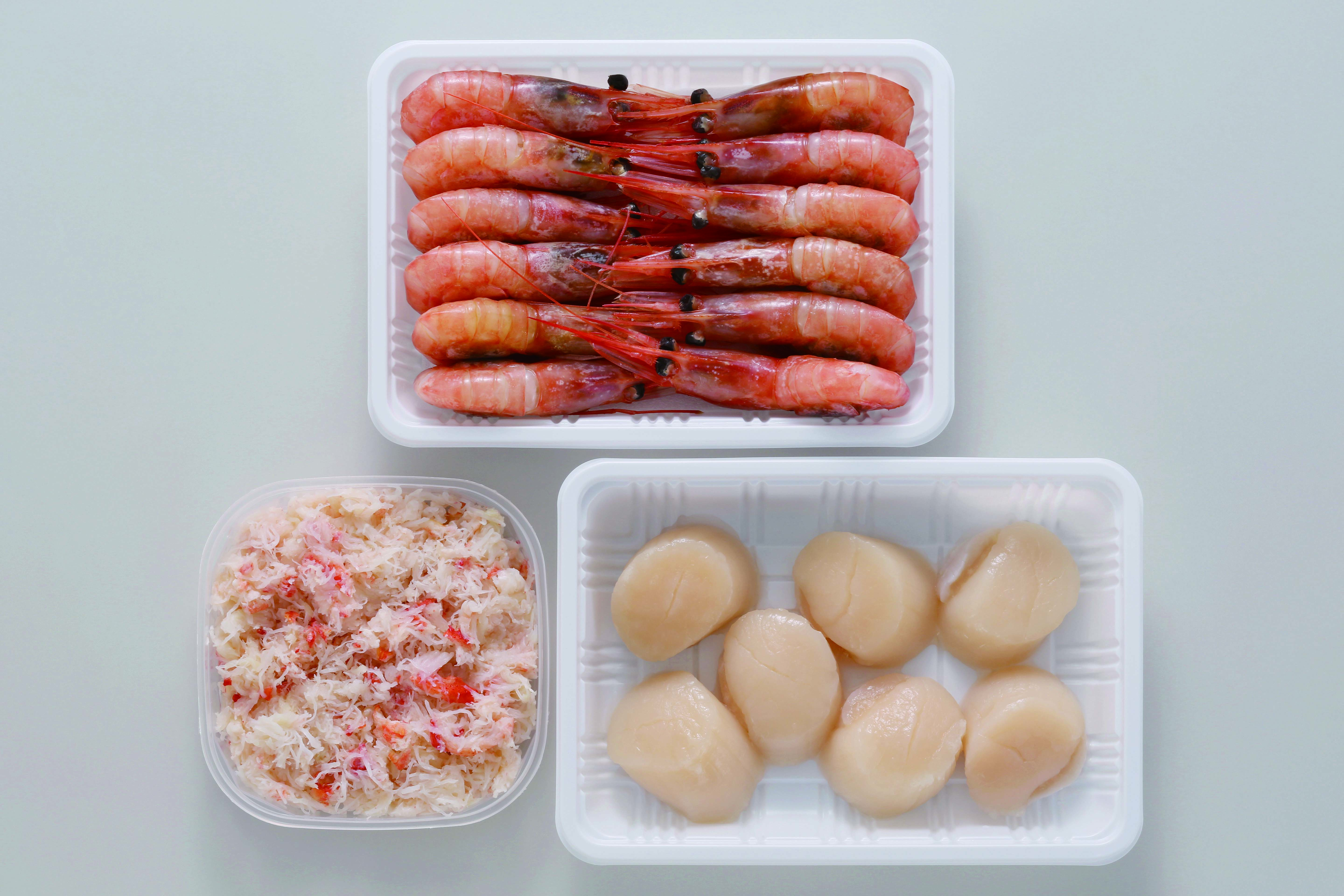 甘えび・ほたて・おおずわいがにほぐし身セット