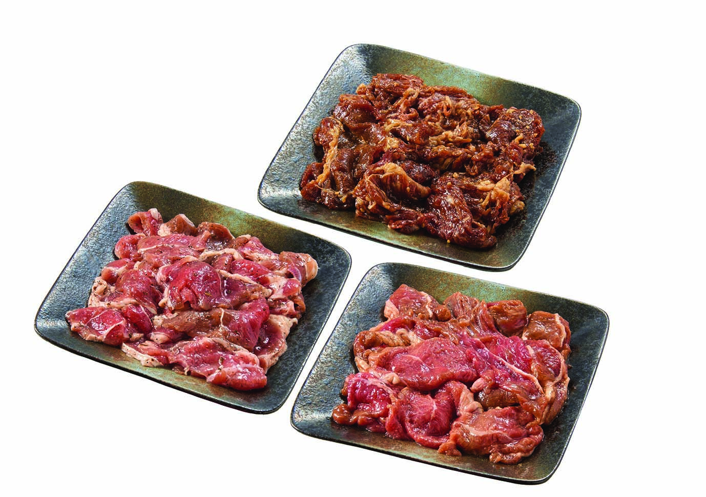 ラムと牛の味付3種セット