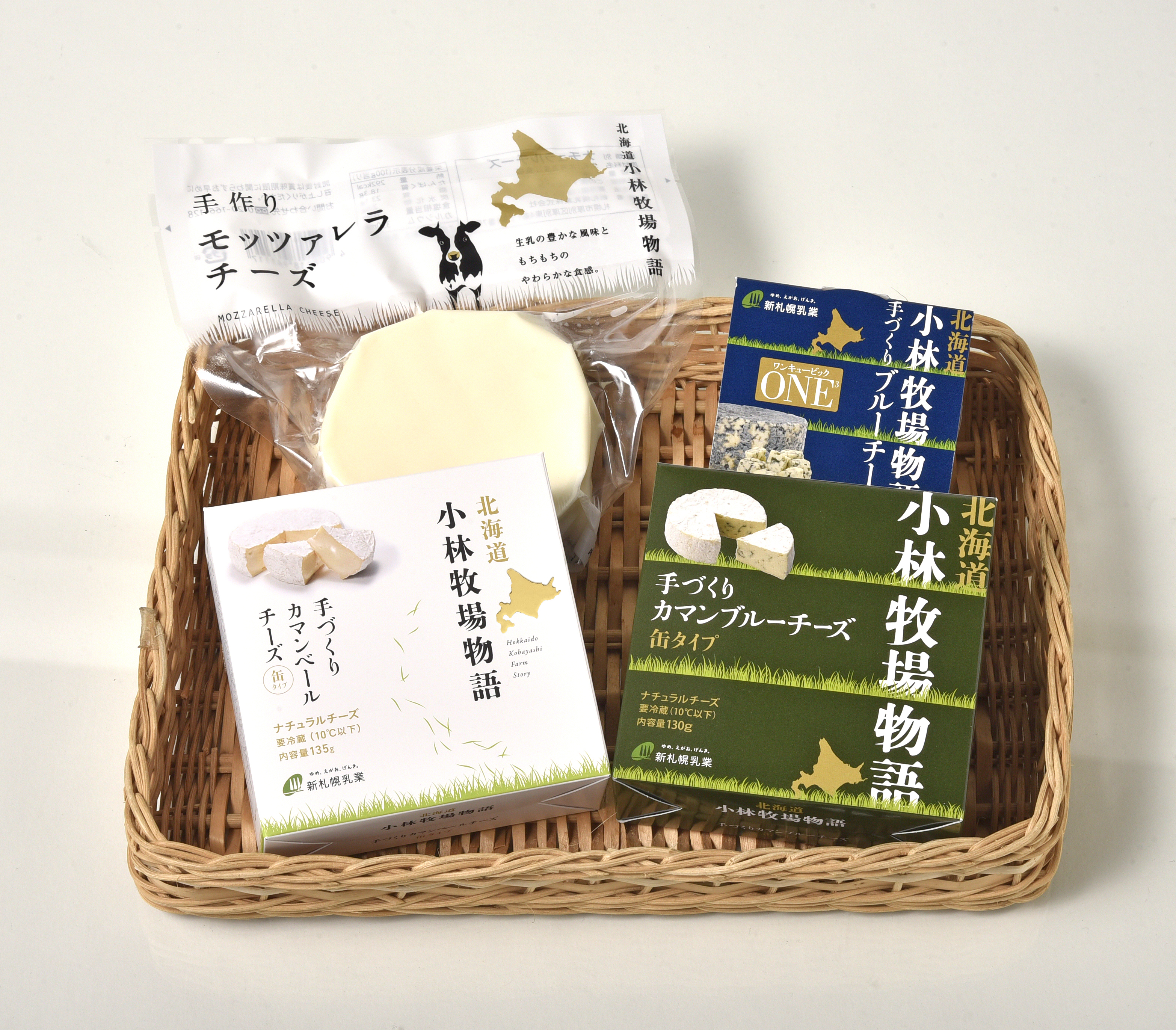 北海道小林牧場物語手作りチーズセット