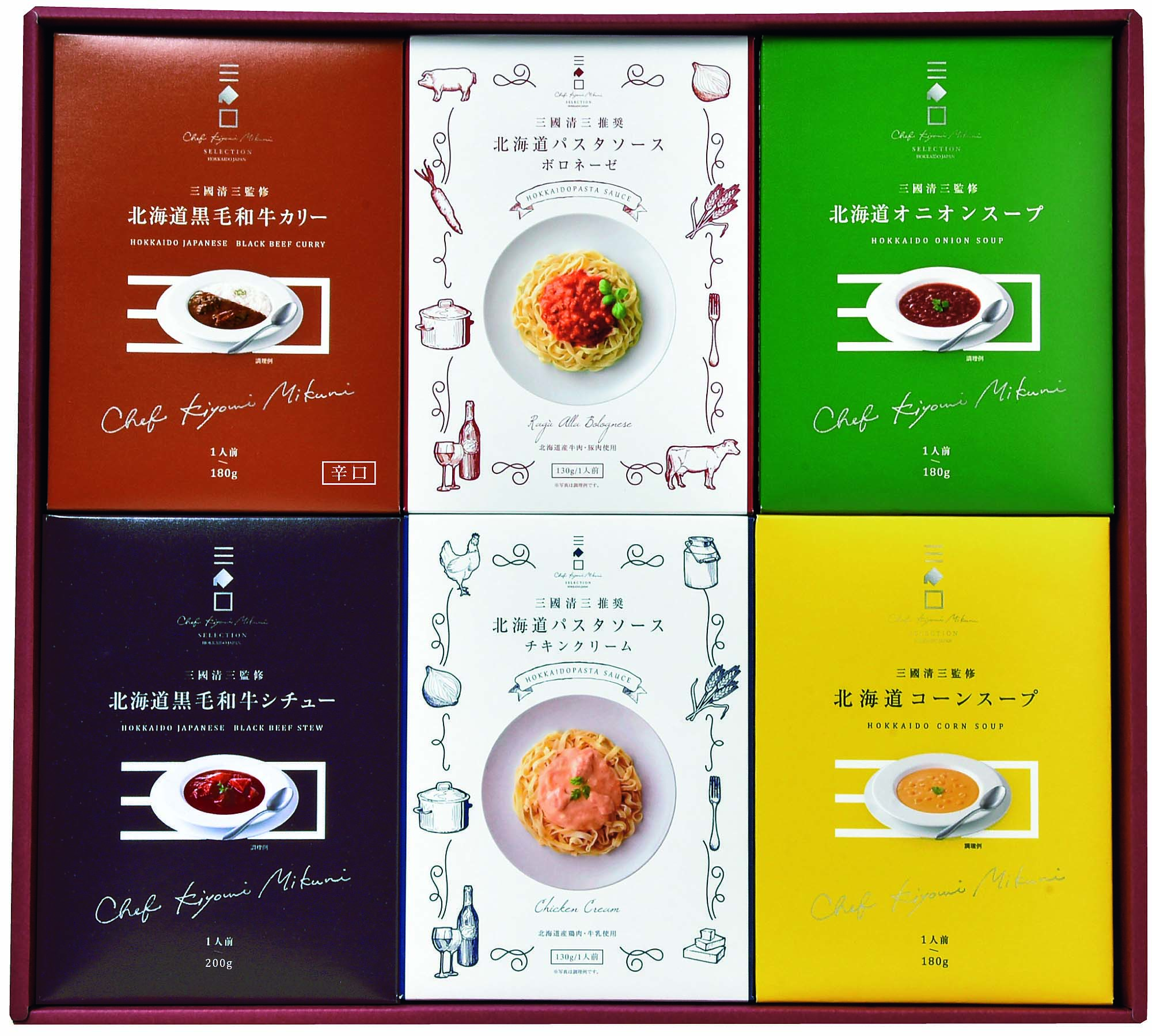 【セット購入は送料割引あり】 三國監修・推奨　北海道ディナー＆
パスタソースセット