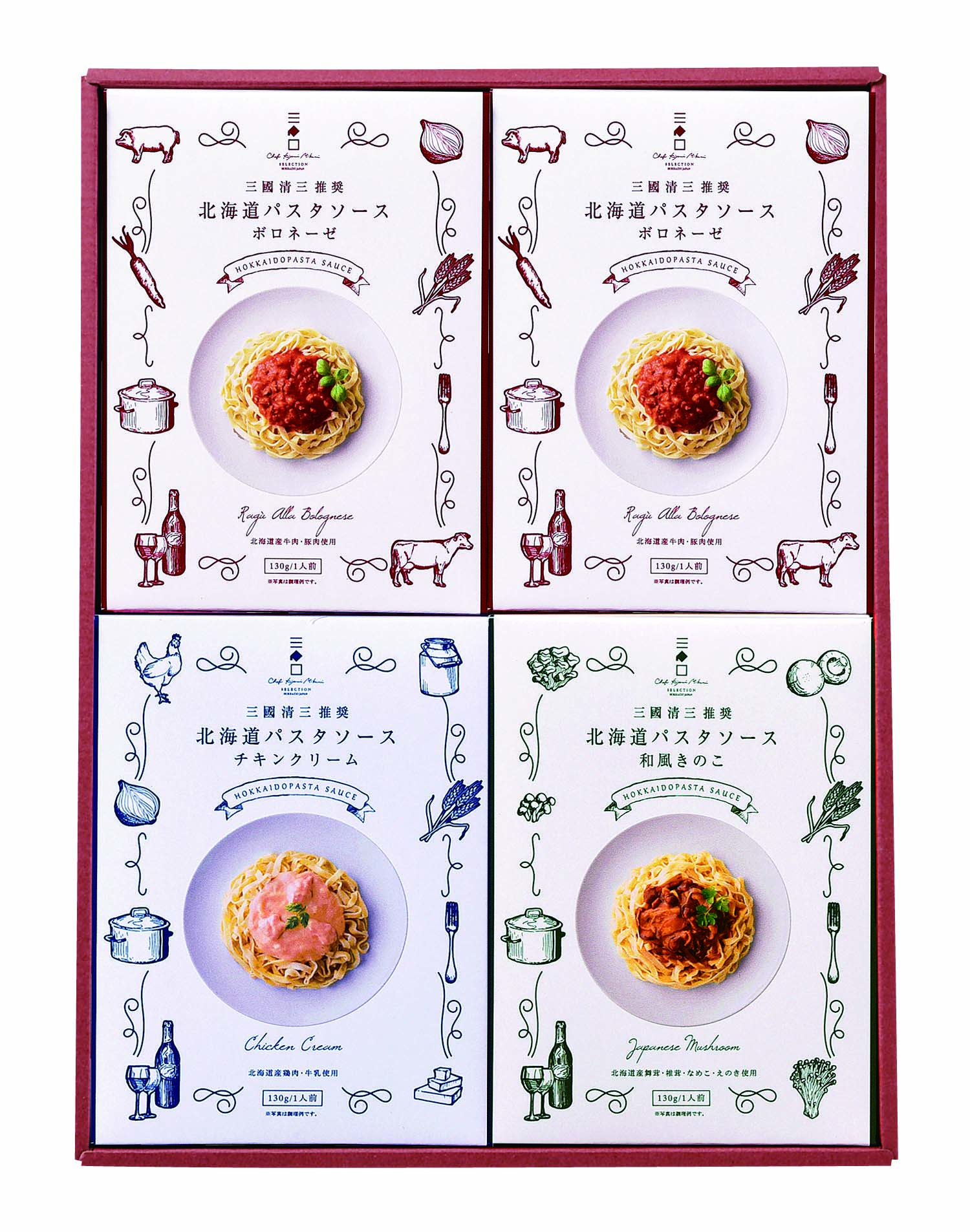 【セット購入は送料割引あり】 三國推奨　北海道パスタソースギフト