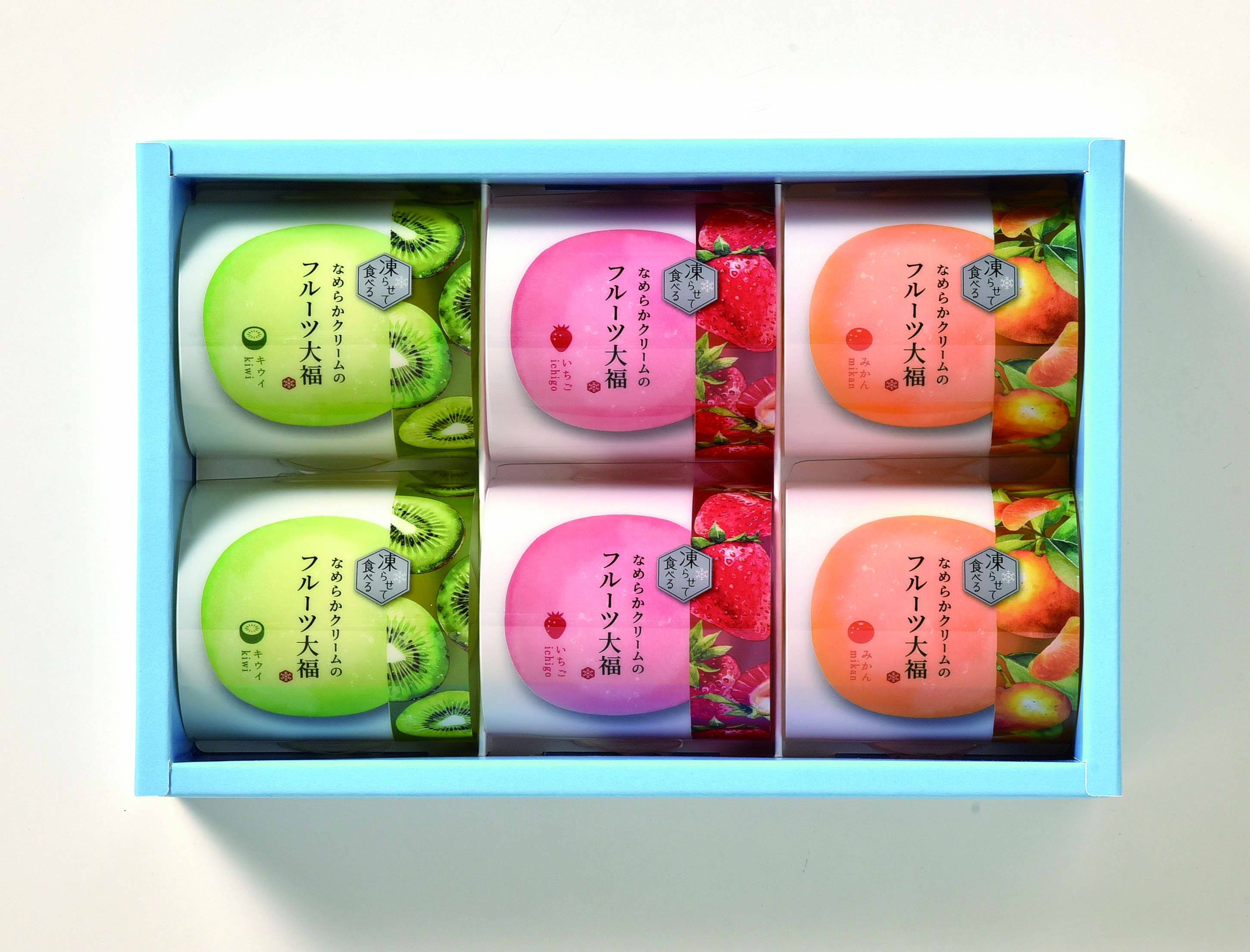 【セット購入は送料割引あり】 凍らせて食べる なめらかクリームのフルーツ大福6個