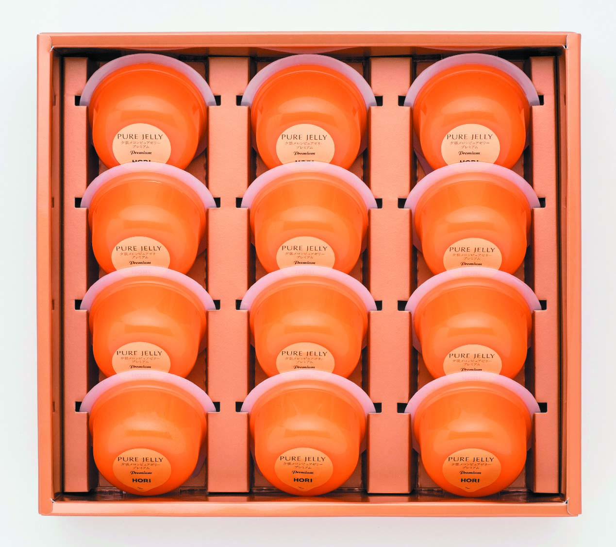 【セット購入は送料割引あり】 夕張メロンピュアゼリープレミアム１２個入り