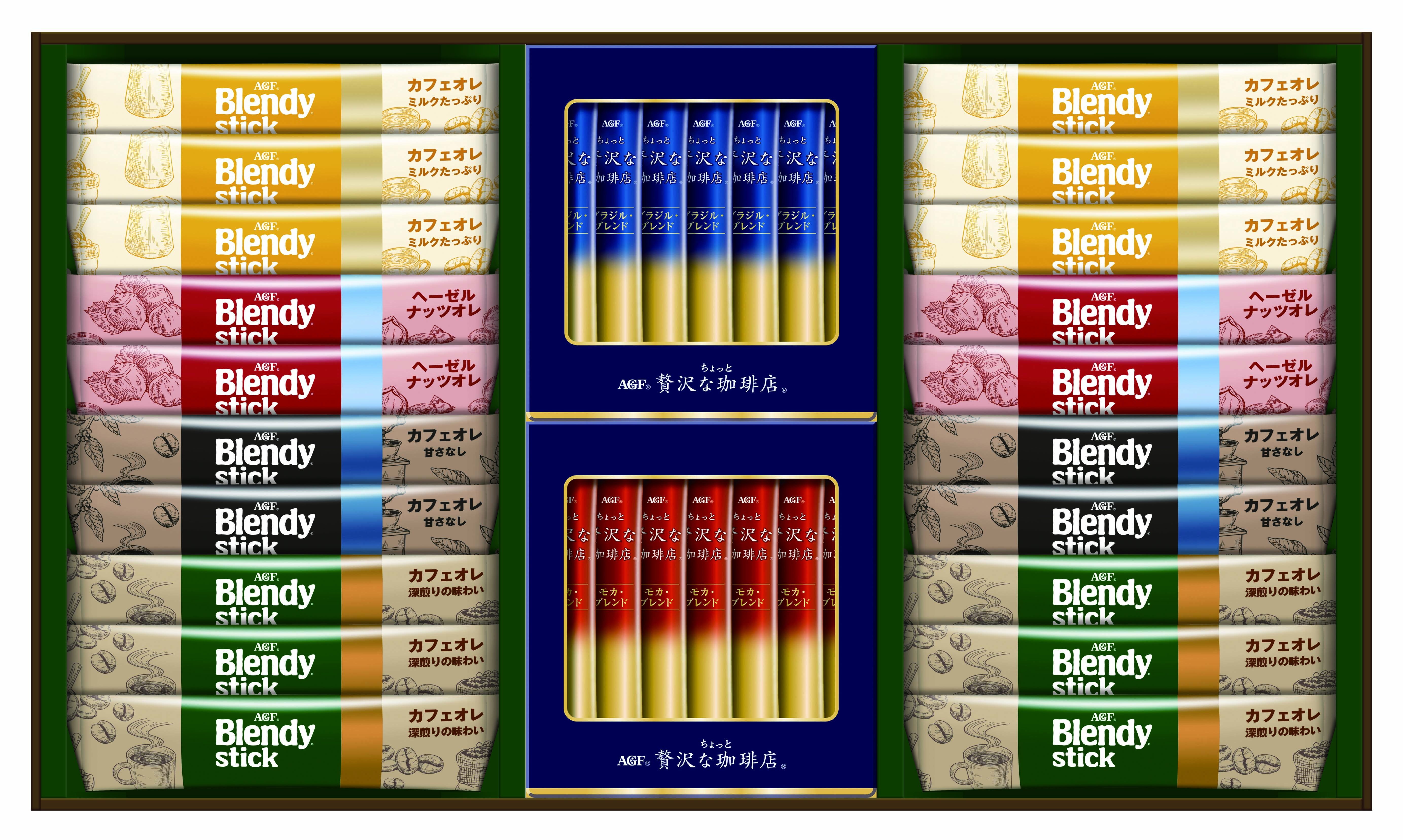 【セット購入は送料割引あり】 AGF?スティック　カフェオレ＆ブラック　アソートギフト