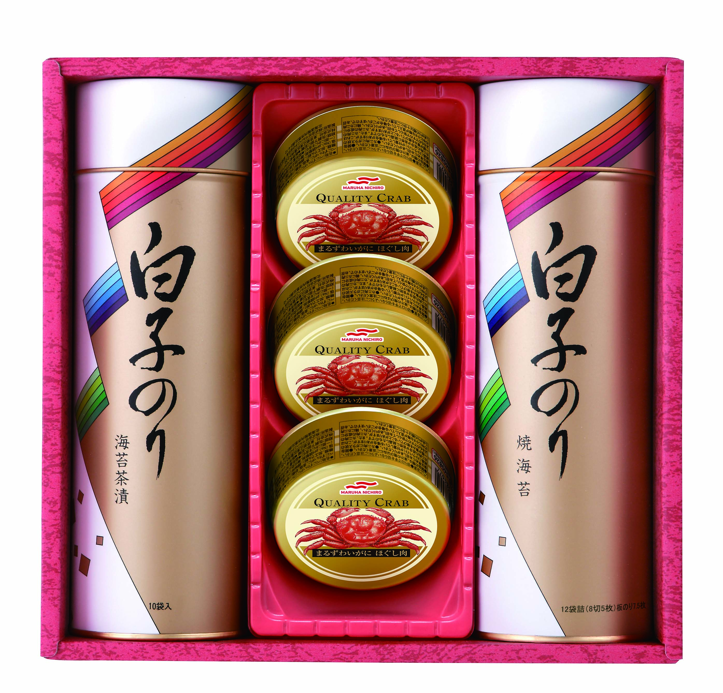 【セット購入は送料割引あり】 のり・カニ缶詰合せ