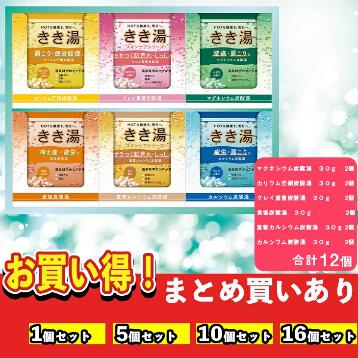 【セット購入は送料割引あり】 きき湯オリジナルギフトセット