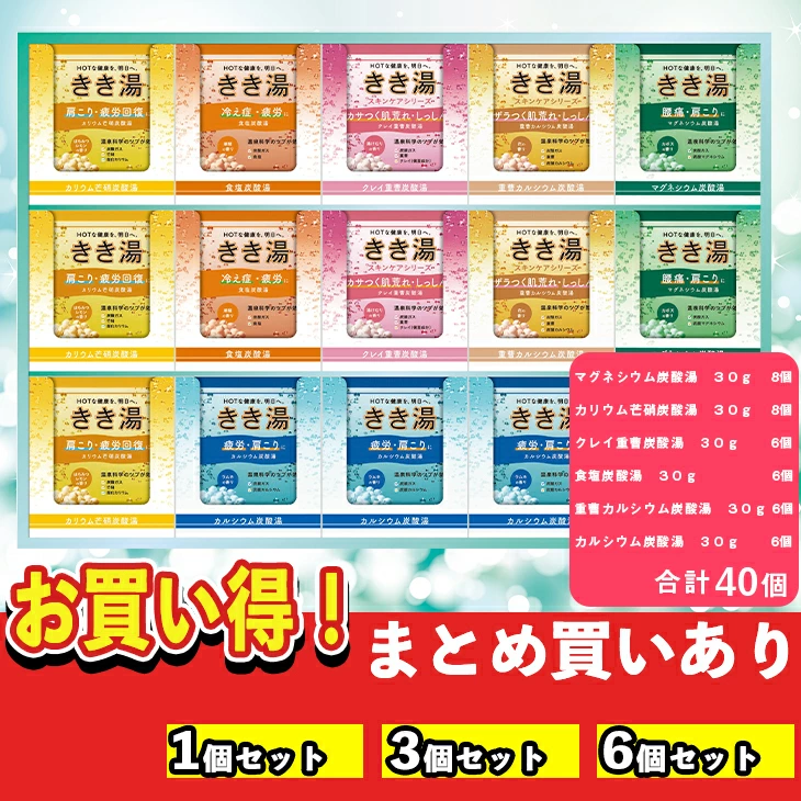 【セット購入は送料割引あり】 きき湯オリジナルギフトセット